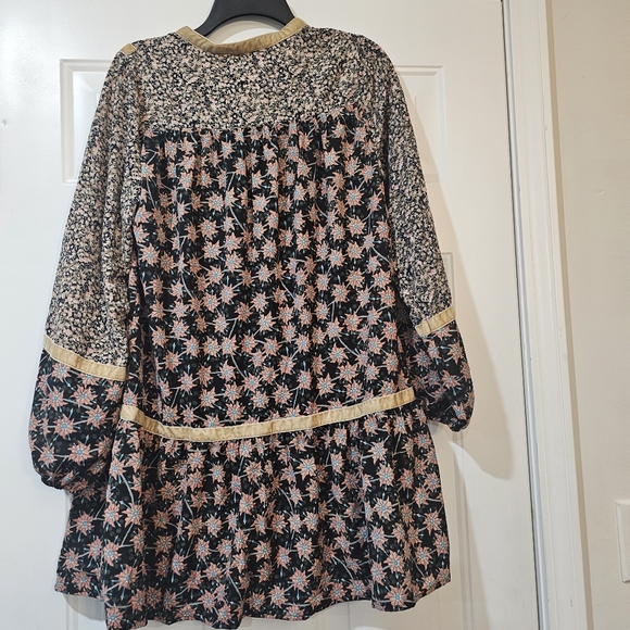 Entro velvet trim,boho peasant looking dress size small - Picture 11 of 12